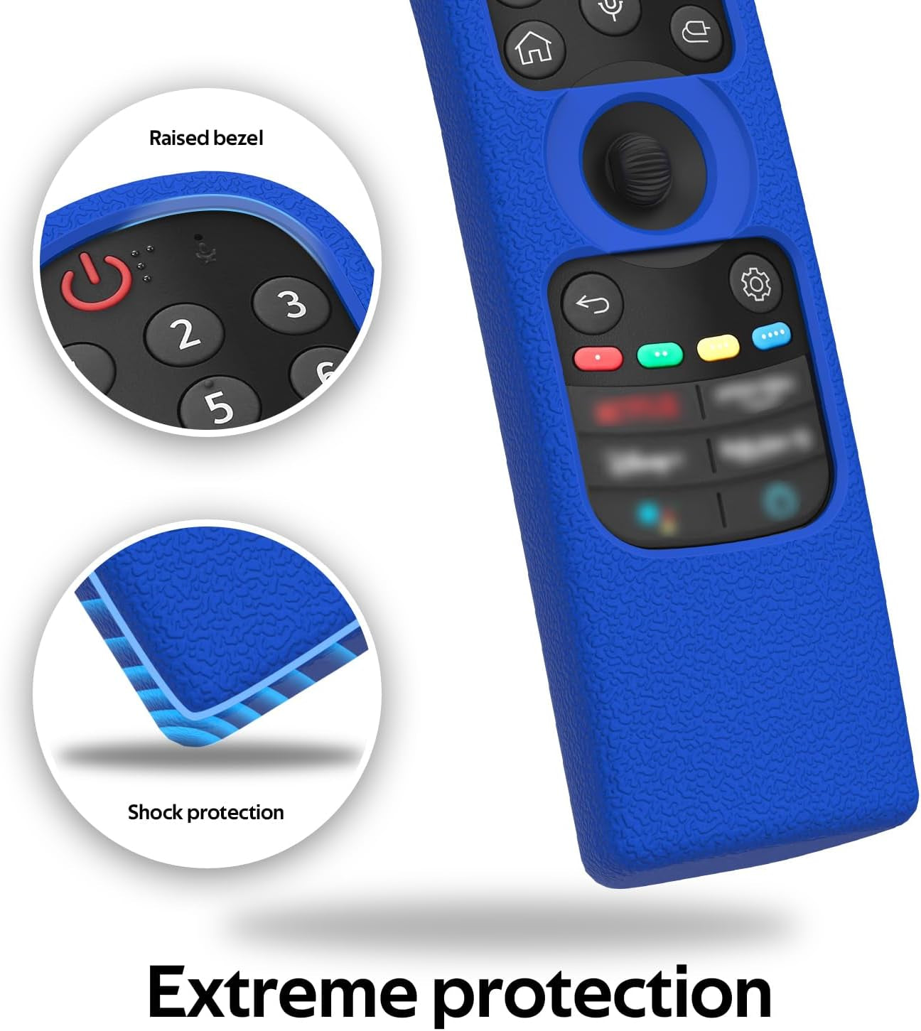 Silicone LG MR22GN Remote Case Compatible with LG MR21GA/MR23GN MR22GA OLED Smart TV Magic Remote,Shockproof Protective Cover for LG Magic Remote 2022/2023,Anti-Lost with Loop