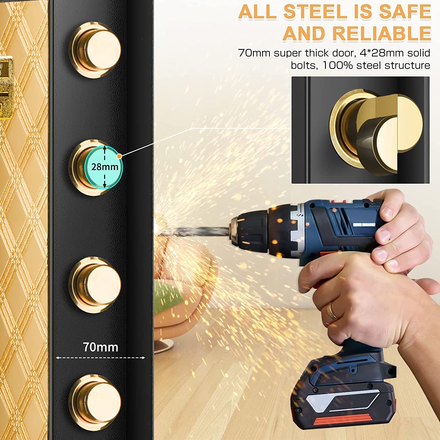 2.2 Cubic Drop Slot Safes for Money Jewelry