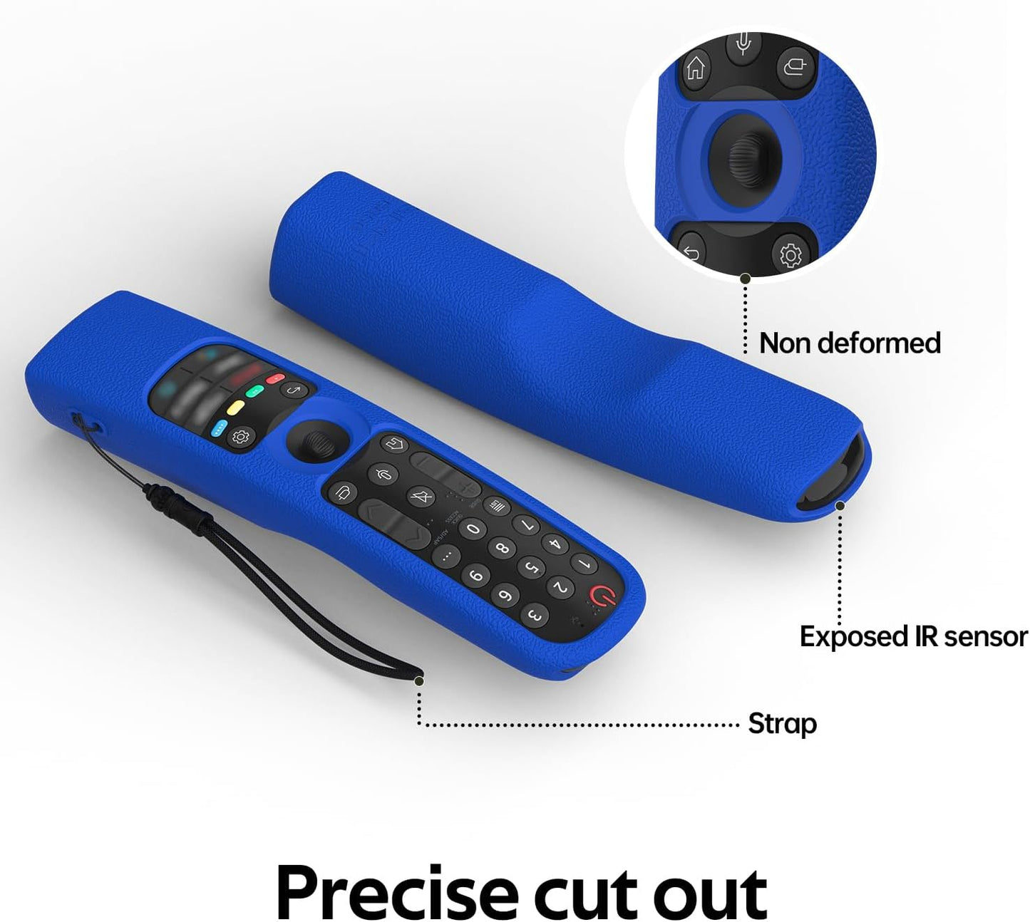 Silicone LG MR22GN Remote Case Compatible with LG MR21GA/MR23GN MR22GA OLED Smart TV Magic Remote,Shockproof Protective Cover for LG Magic Remote 2022/2023,Anti-Lost with Loop
