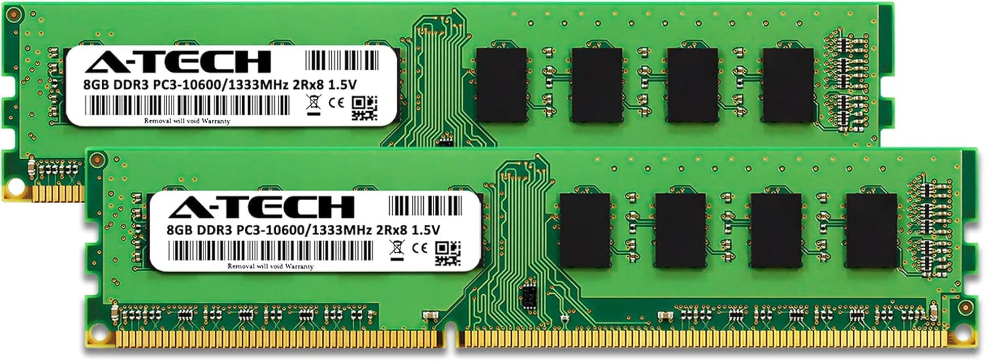 RAM 16GB Kit (2X8Gb) DDR3 1333 Mhz PC3-10600 DIMM - Desktop Computer Memory - CL9 2Rx8 1.5V 240-Pin UDIMM Non-Ecc Unbuffered Upgrade Modules