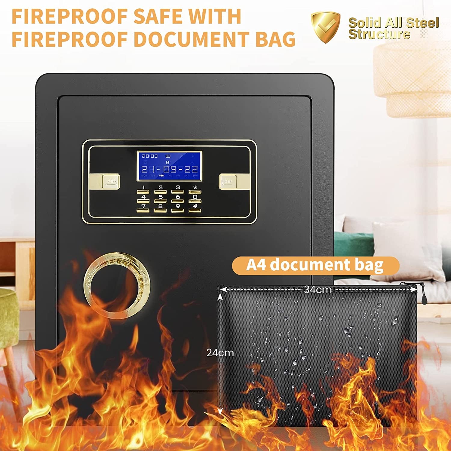 2.2 Cubic Drop Slot Safes for Money Jewelry