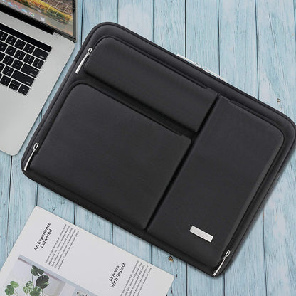 360° Protective Laptop Sleeve Case for 13 Inch New Macbook Air M4 A3240 2025, M3 A3113, M2 A2681, M1 A2337 | 13" Macbook Pro M2/M1 A2338 A2251 | 13" Ipad Air M3 / Ipad Pro M4 Computer Bag, Black
