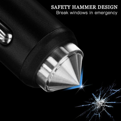 Dual USB Car Charger, Car Adapter Bling Bling Rhinestones Crystal Car Decorations for Fast Charging Car Decors for Iphone Xs Max X Plus, Ipad Pro/Mini, Samsung