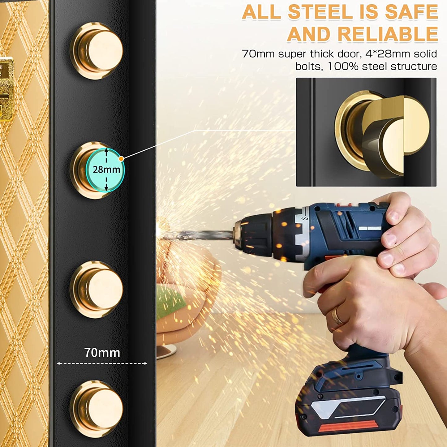 2.2 Cubic Drop Slot Safes for Money Jewelry